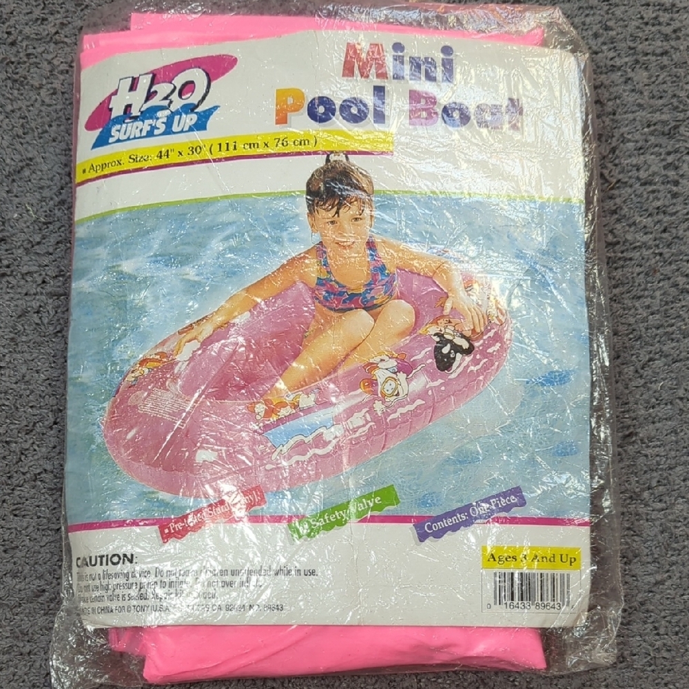 H2O Surfs Up Mini Pool Boat - Pink